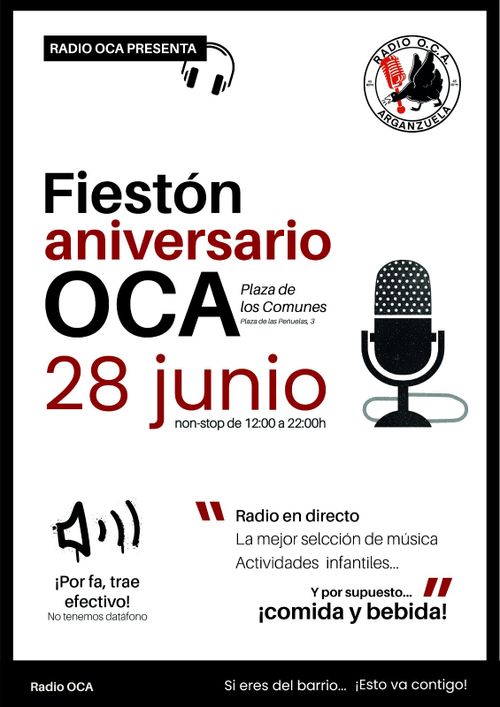 Fiestón aniversario de Radio OCA