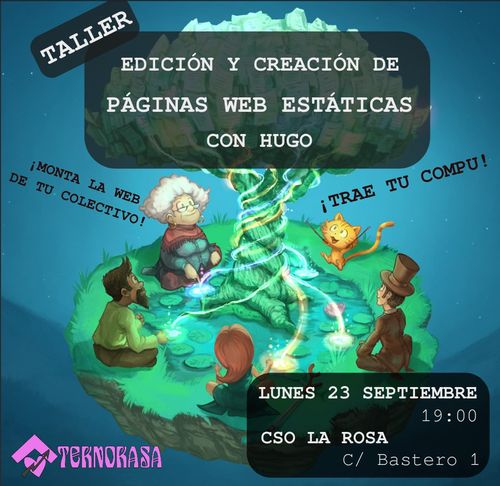 Taller de edición y creación de páginas web con Hugo