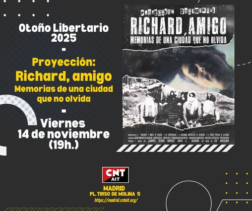 [Proyección] Richard, amigo: Recuerdos de una ciudad que no olvida