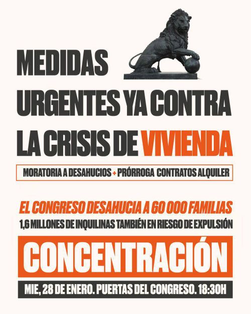Concentración de urgencia contra la crisis de vivienda