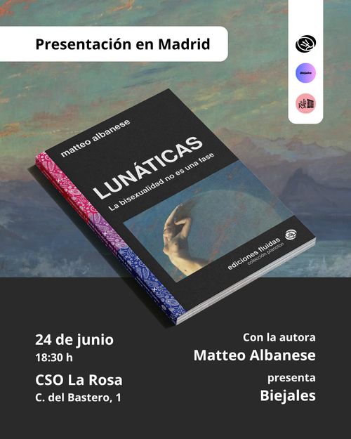 Presentación del libro "Lunáticas: La bisexualidad no es una fase"