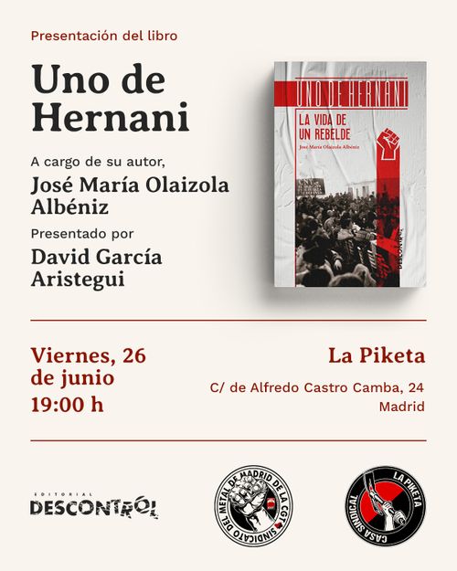 Presentación del libro 'Uno de Hernani'