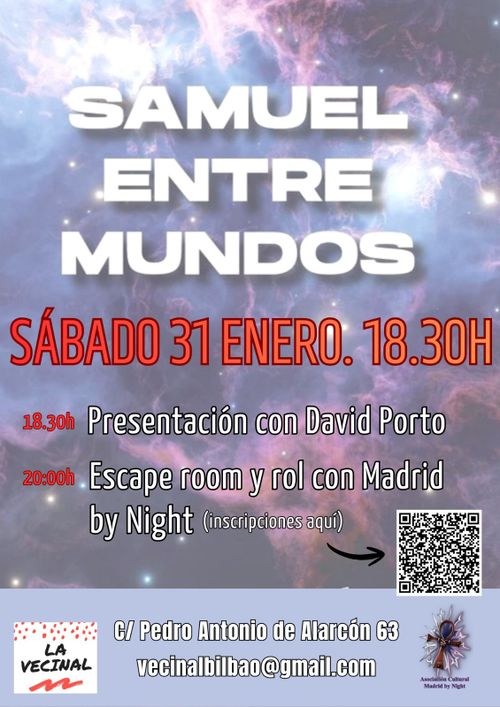 Presentación libro, escape room y rol