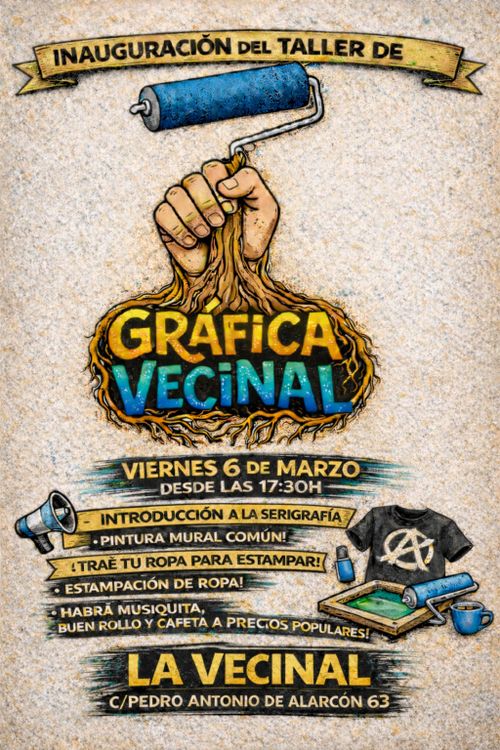 Inauguración del taller de gráfica vecinal