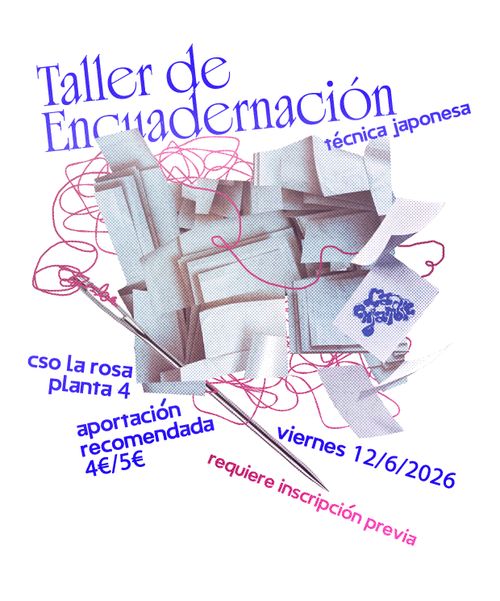 Taller de encuadernación — La Enjambre