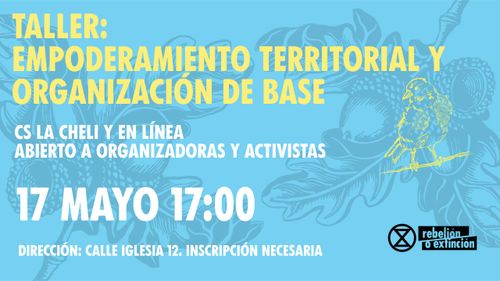 ✊ Taller de Empoderamiento Territorial y Organización de base ✊