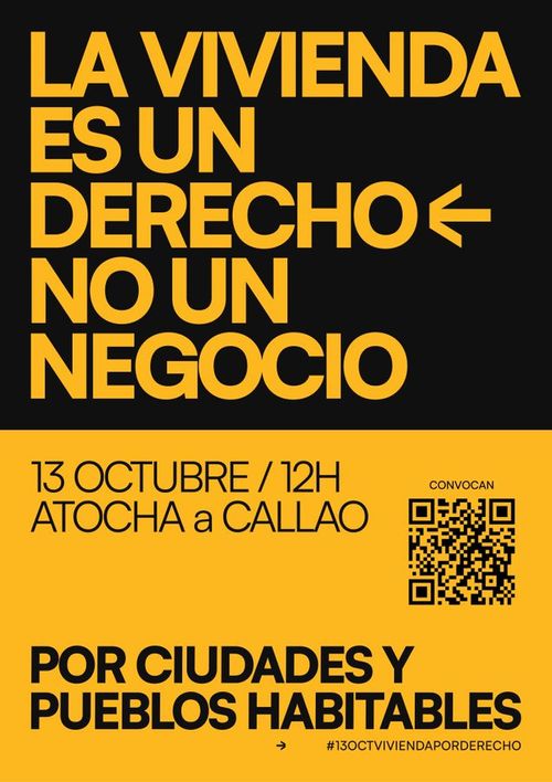 La vivienda es un derecho NO un negocio