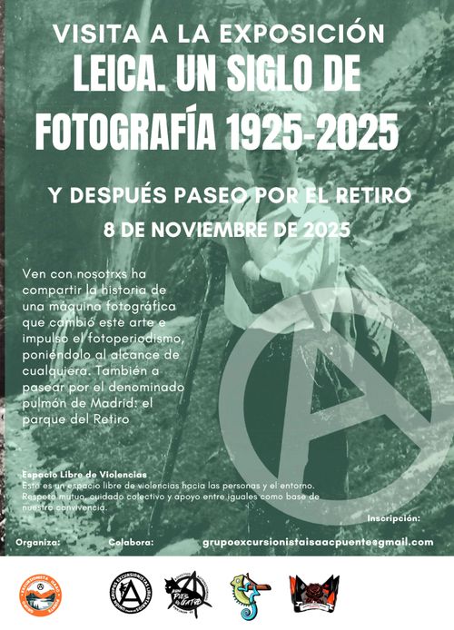 Grupo Excursionista Isaac Puente: «Visita a la exposición ‘Leica. Un siglo de fotografía 1925-2025’ y después paseo por el parque del Retiro»