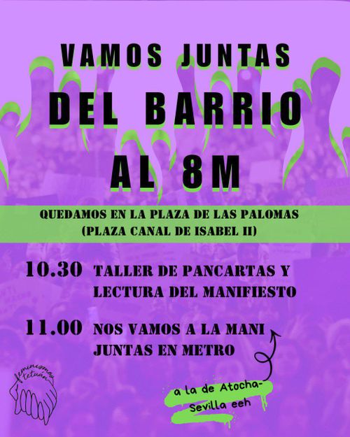 Marcha 8Marzo desde Tetuán