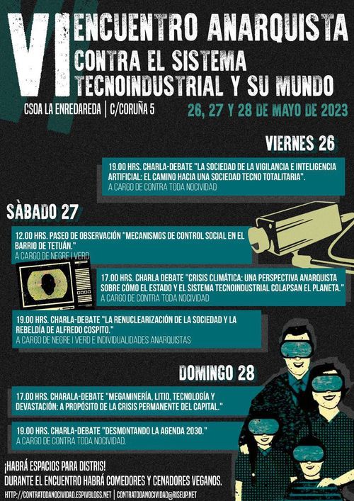 VI Encuentro anarquista contra el sistema tecnoindustrial y su mundo