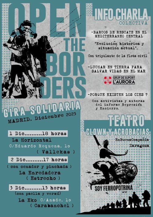 Gira solidaria OPEN THE BORDERS