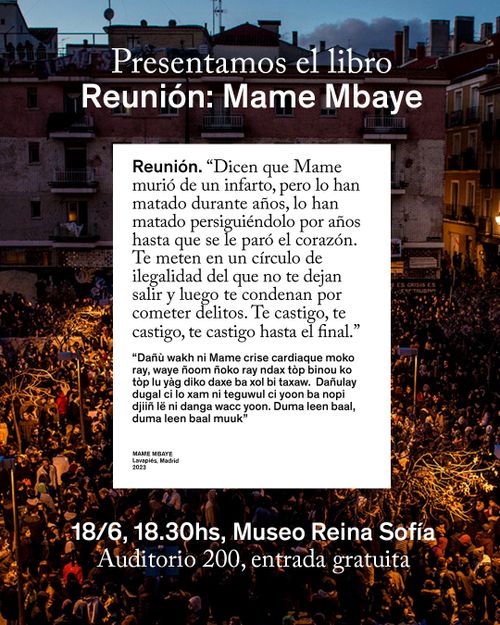 Presentación del libro Reunión: Mame Mbaye