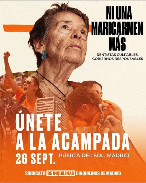 Acampada en sol "Ni una Maricarmen más"