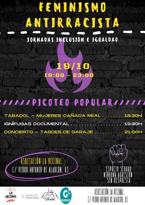 Jornada por la igualdad y la inclusión. Feminismo antirracista.