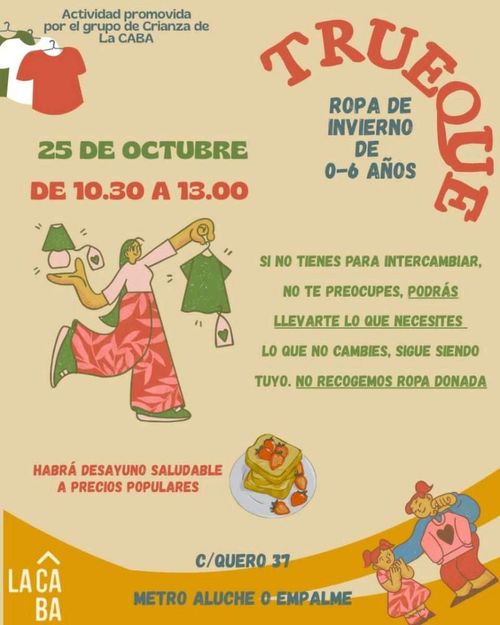 Trueque de Ropa de Invierno para peques de 0 a 6 años