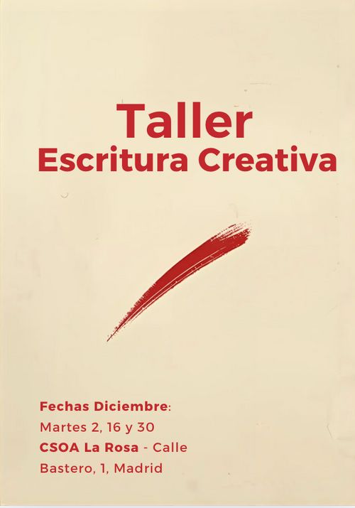 TALLER DE ESCRITURA CREATIVA 