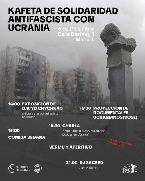 Kafeta de solidaridad antifascista con Ucrania