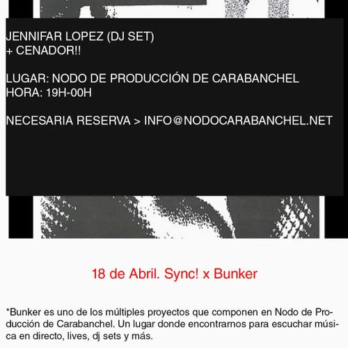 Sync! x Bunker Nodo de Producción de Carabanchel