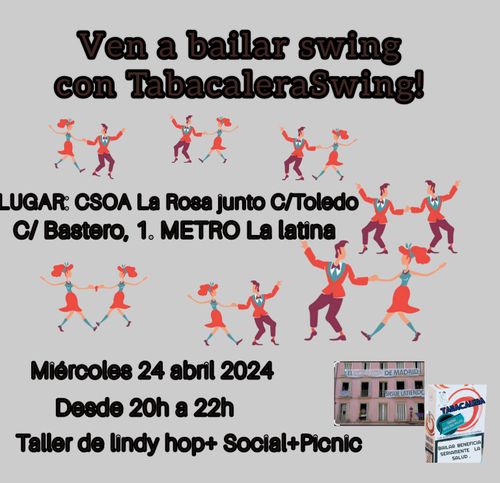 Ven a bailar swing con TabacaleraSwing!! 