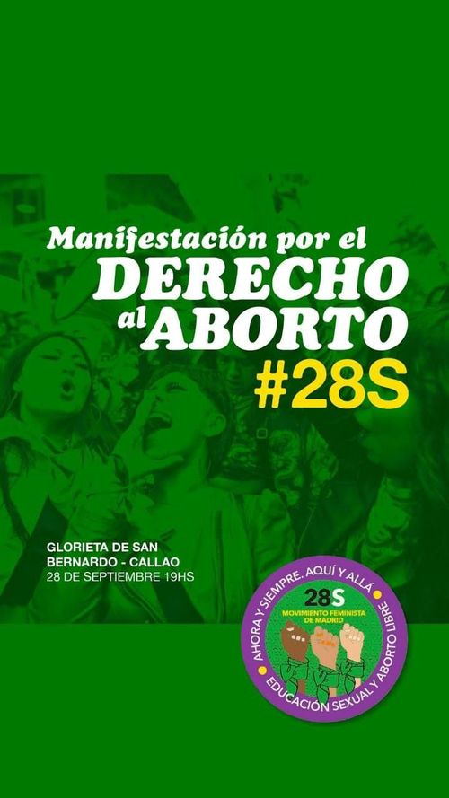 Manifestación por el DERECHO al ABORTO #28/S