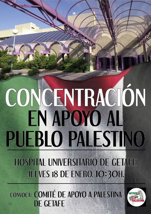 Concentración en apoyo al pueblo palestino