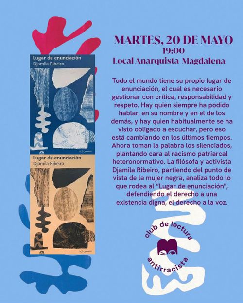 Club de lectura antirracista: «Un lugar en el mundo» de Djamila Ribeiro