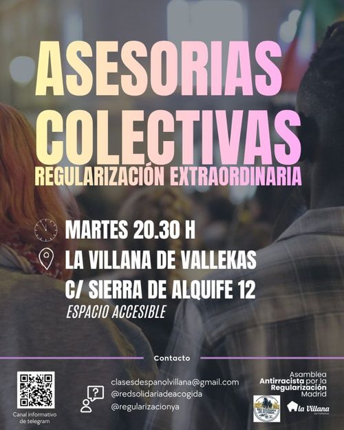 Asesorías colectivas Proceso Regularización Extraordinaria