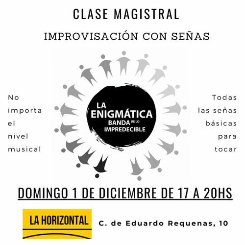 CLASE MAGISTRAL DE IMPROVISACIÓN CON SEÑAS