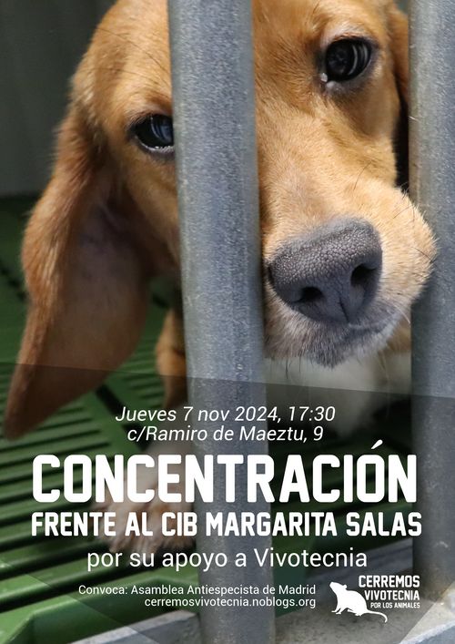 Concentración frente al CIB Margarita Salas 