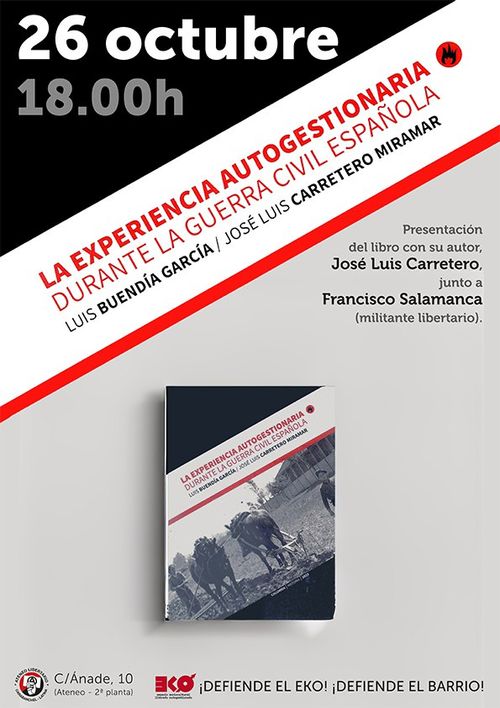 Presentación del libro «La experiencia autogestionaria durante la guerra civil española»