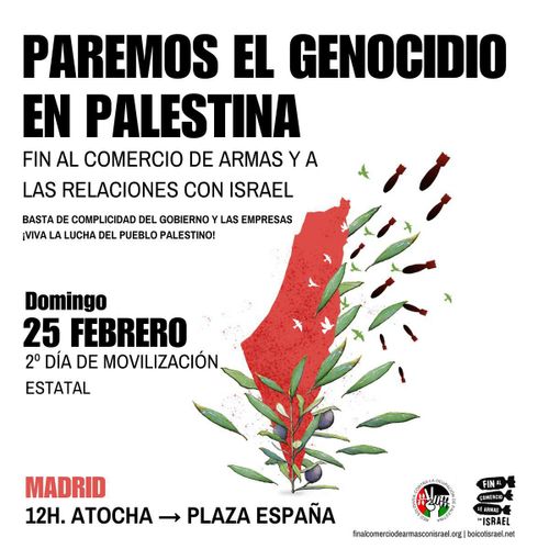  Segundo día de movilización estatal contra el genocidio en Palestina. 