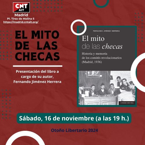 Presentación del libro:  "El mito de las checas"