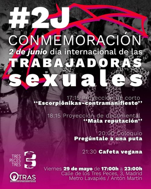 PROYECCIÓN, COLOQUIO + CAFETA POR EL DÍA INTERNACIONAL DE LAS TRABAJADORA SEXUALES
