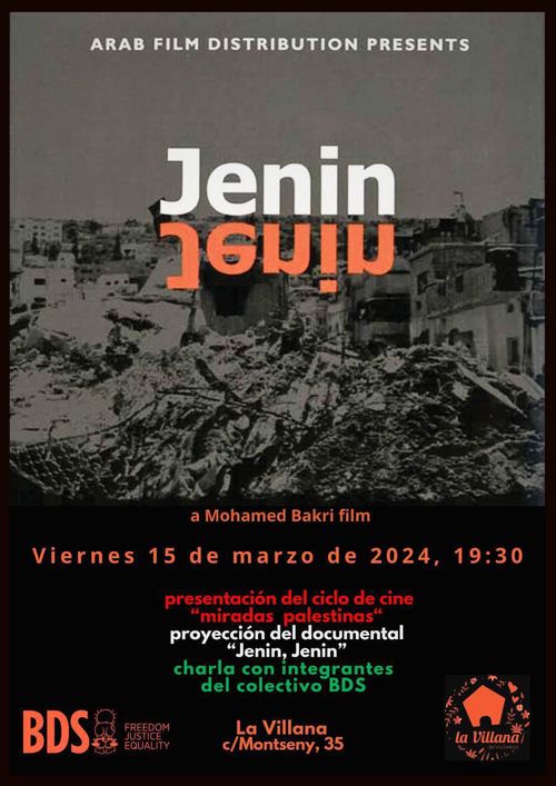 Documental Jenin + presentación del movimiento #BDS